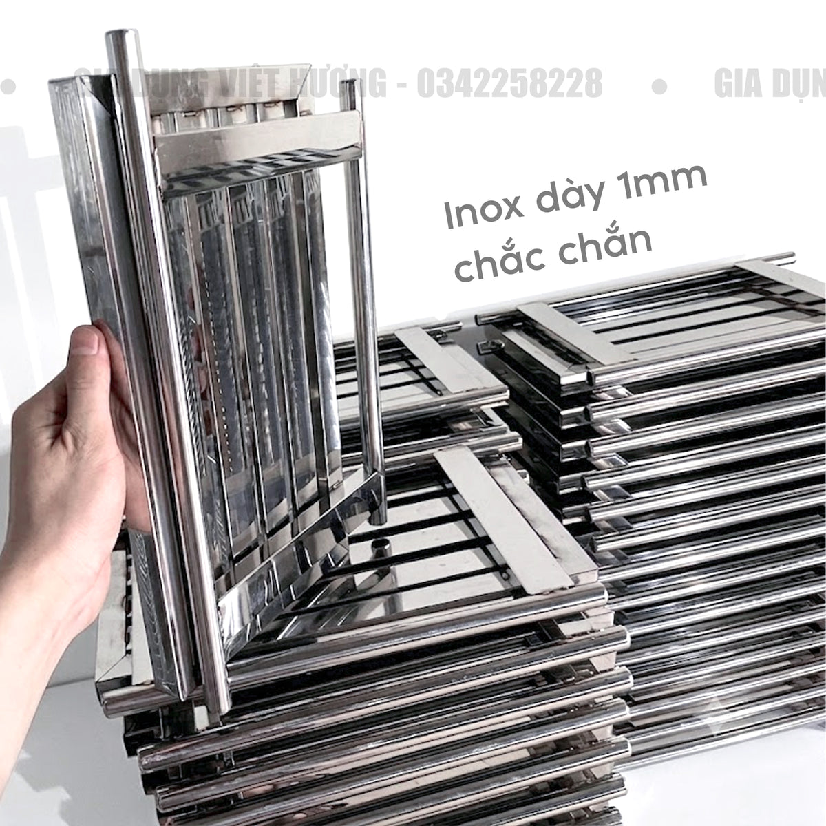 Thang Vuông Inox - 4 Bậc