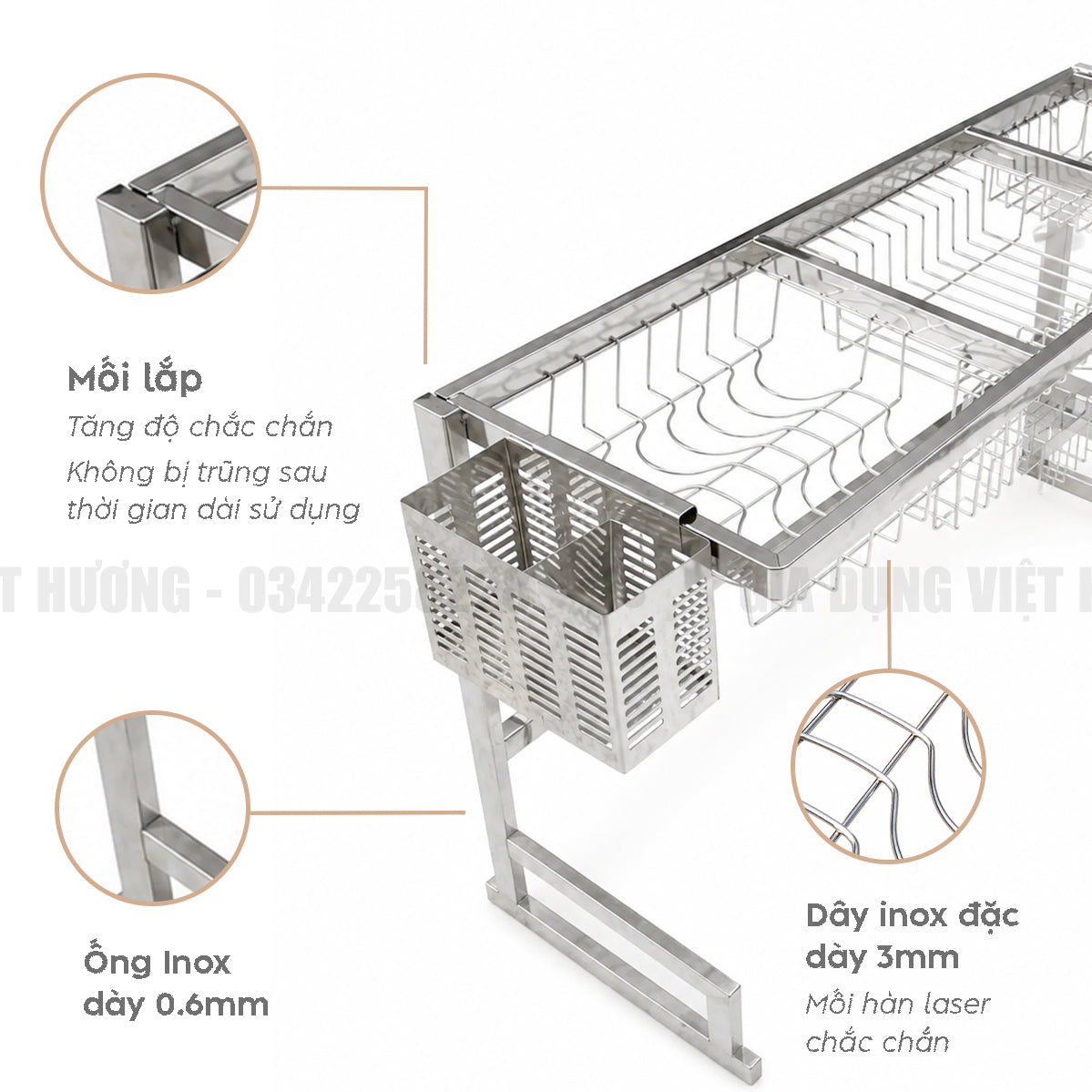 Giá Bát Di Động - 1 Tầng