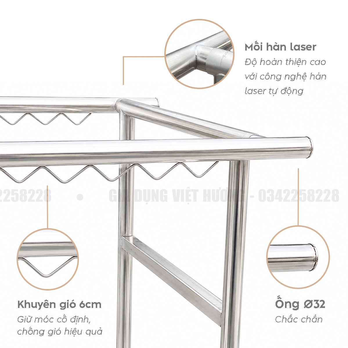Giàn Phơi Quần Áo 1m5
