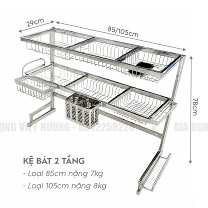 Giá Bát Di Động - 2 Tầng