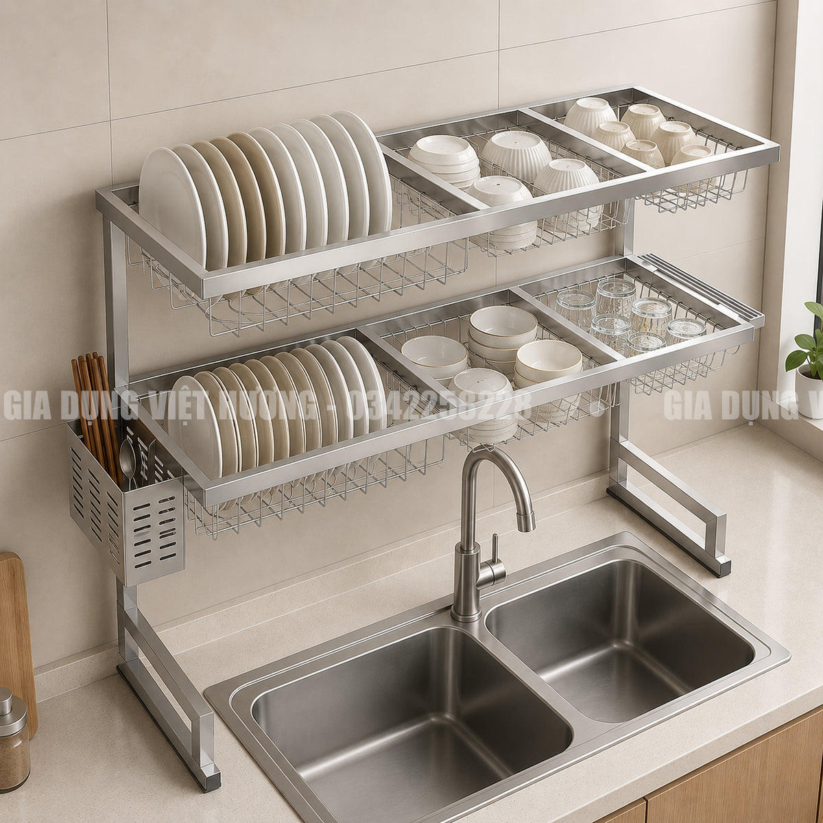 Giá Bát Di Động - 2 Tầng