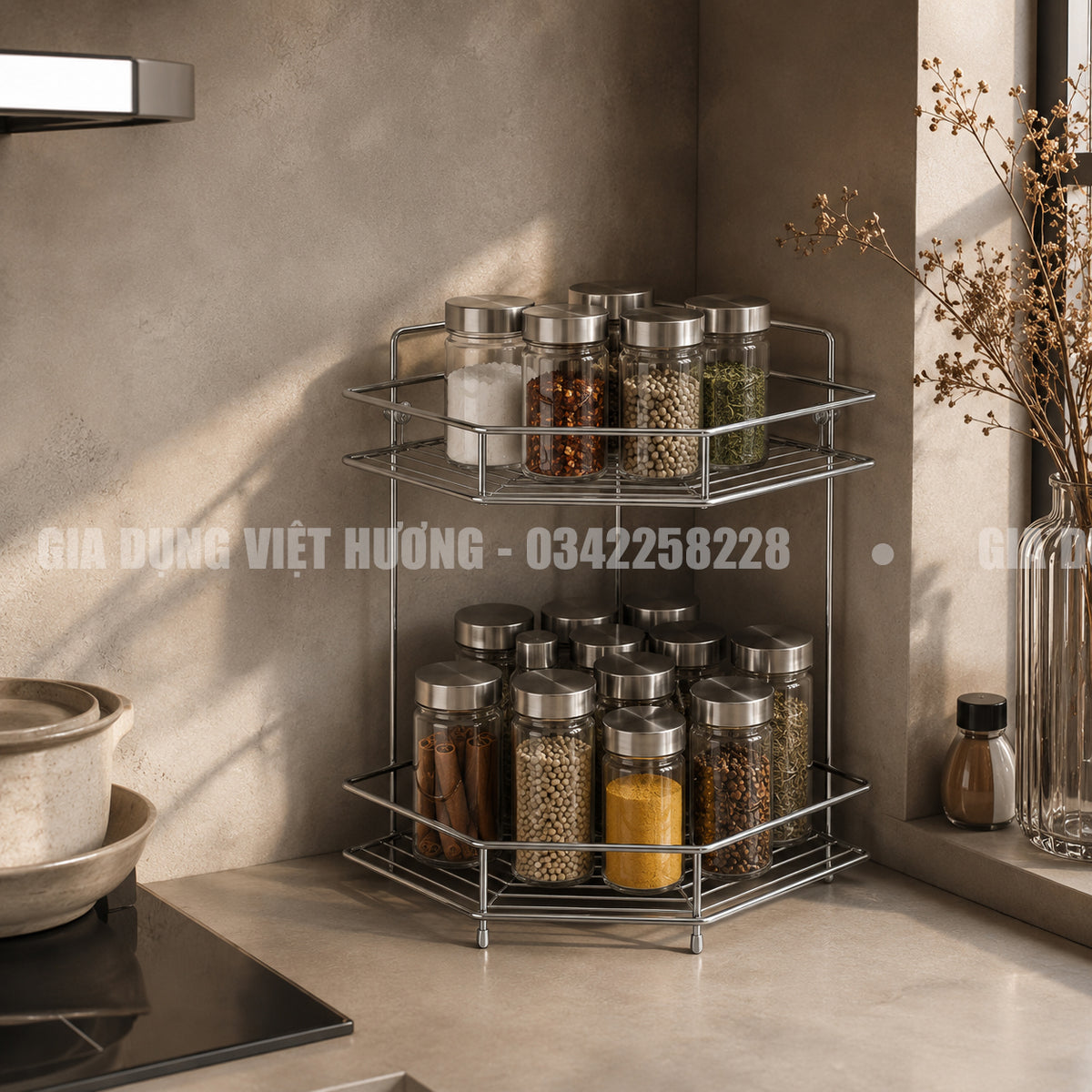 Kệ Gia Vị Góc