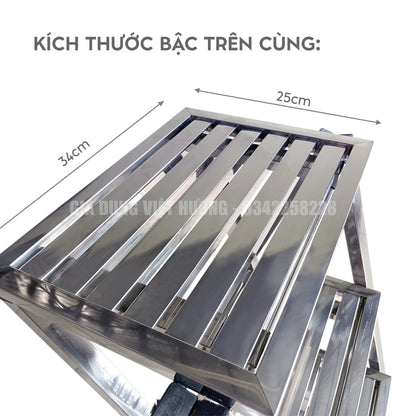 Thang Vuông Inox - 3 Bậc