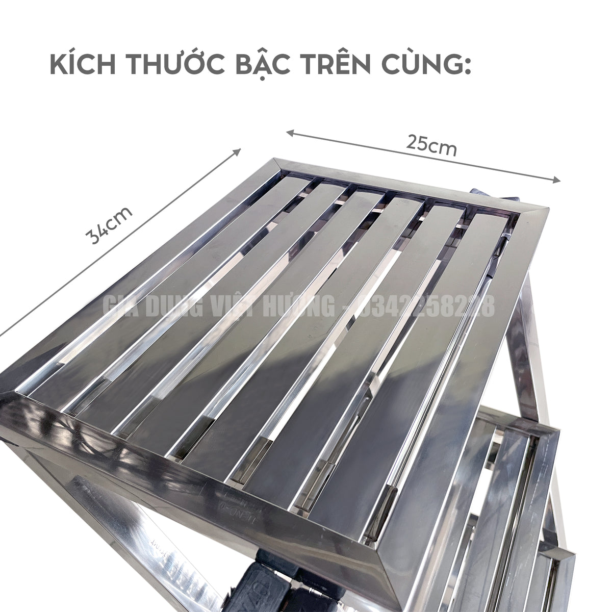 Thang Vuông Inox - 4 Bậc