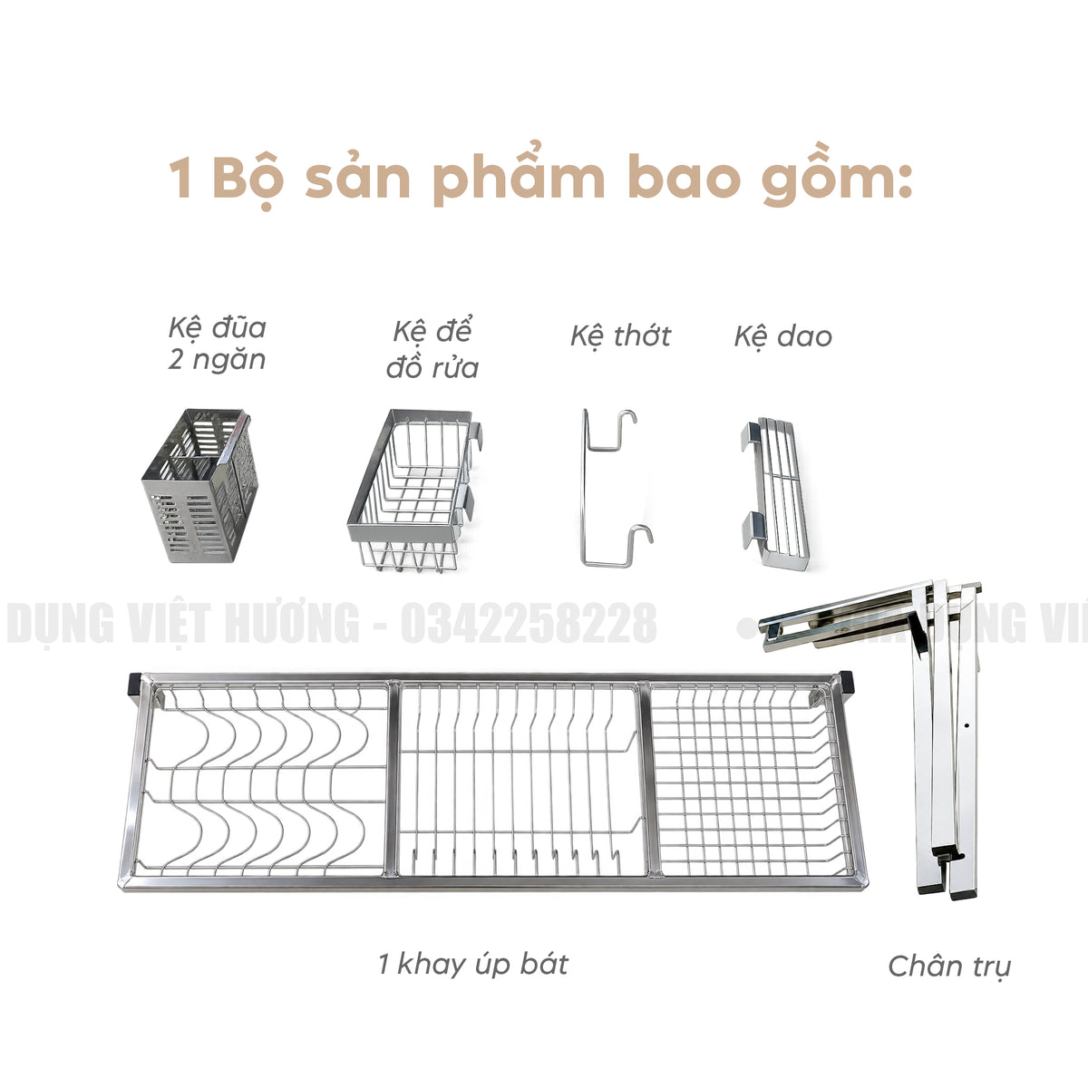 Giá Bát Di Động - 1 Tầng